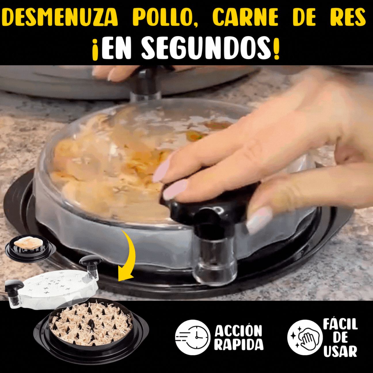 Desmenuzador de Pollo Manual